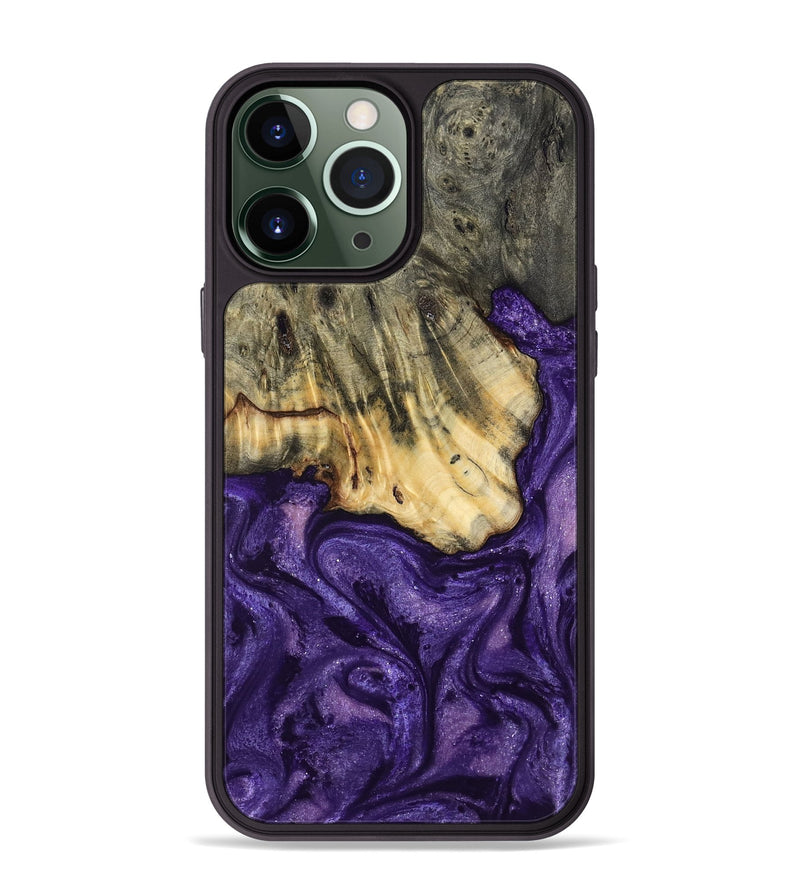 iPhone 13 Pro Max Wood Phone Case - Skyler (Purple, 799223)