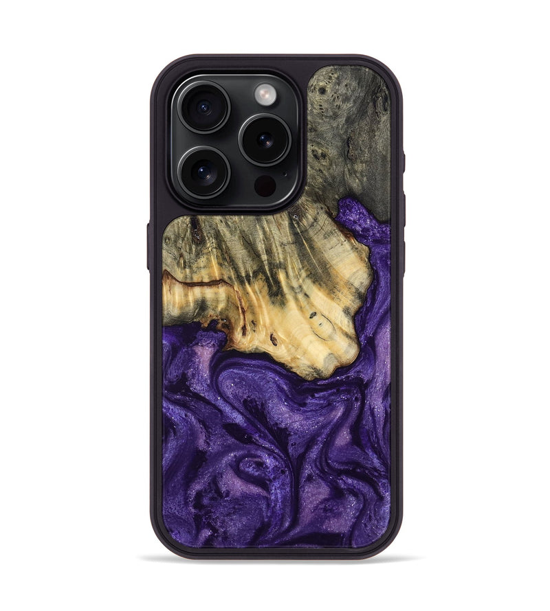 iPhone 15 Pro Wood Phone Case - Skyler (Purple, 799223)