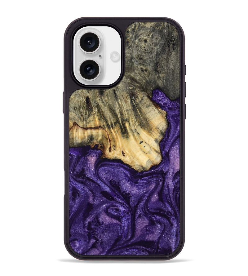 iPhone 16 Plus Wood Phone Case - Skyler (Purple, 799223)