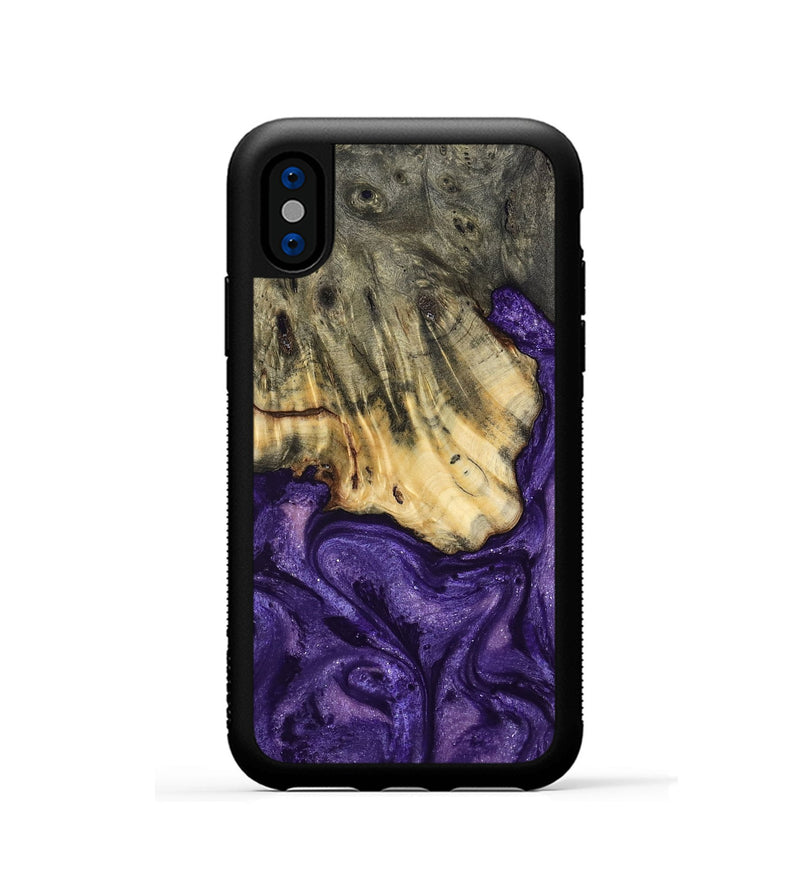 iPhone Xs Wood Phone Case - Skyler (Purple, 799223)