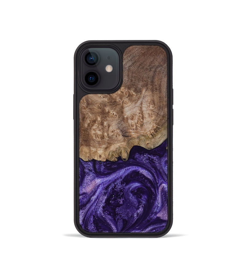 iPhone 12 mini Wood Phone Case - Shannon (Purple, 799225)