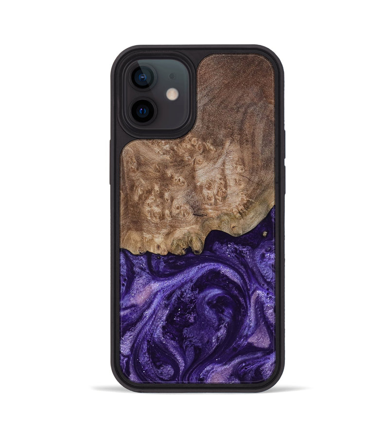 iPhone 12 Wood Phone Case - Shannon (Purple, 799225)