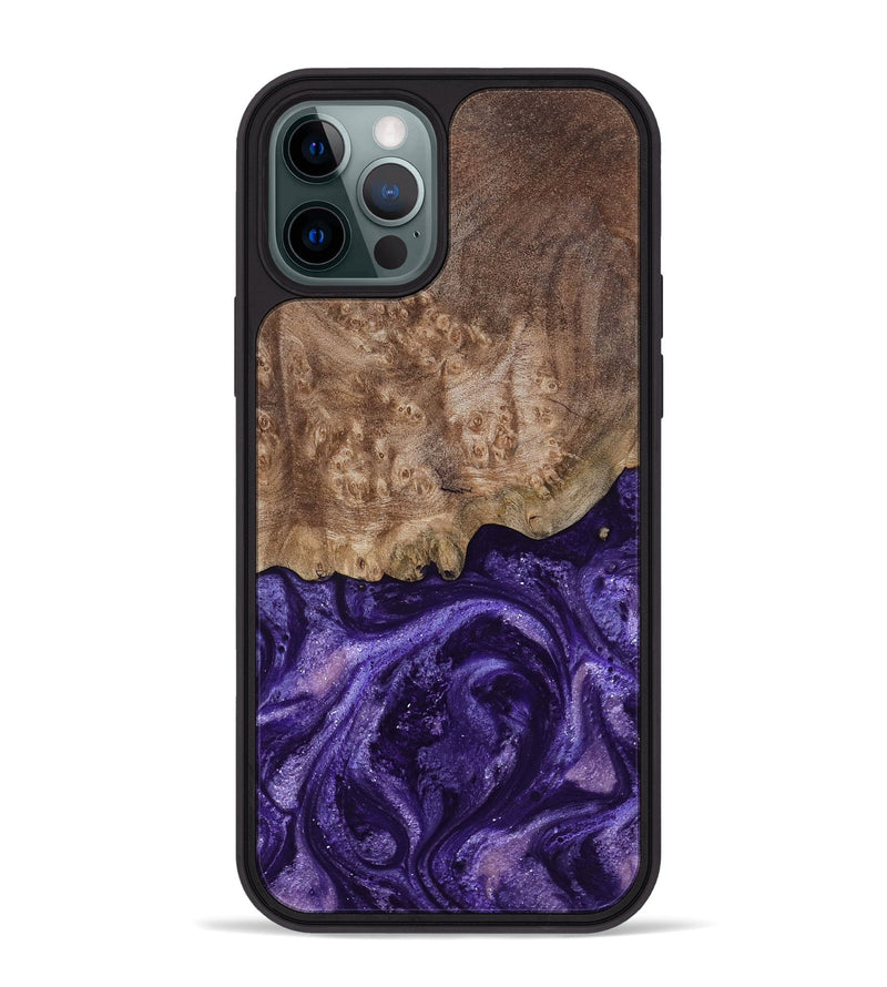iPhone 12 Pro Max Wood Phone Case - Shannon (Purple, 799225)