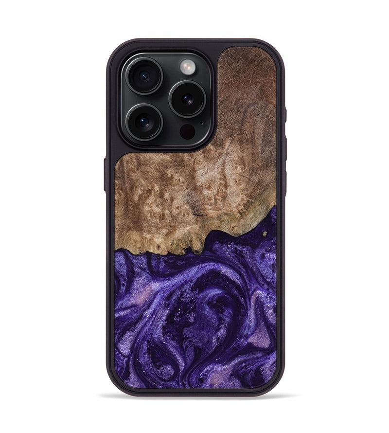 iPhone 15 Pro Wood Phone Case - Shannon (Purple, 799225)