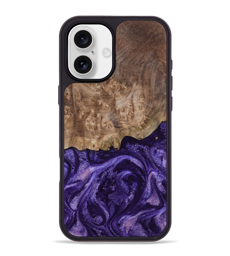 iPhone 16 Plus Wood Phone Case - Shannon (Purple, 799225)