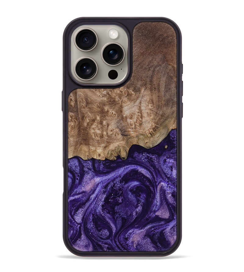 iPhone 16 Pro Max Wood Phone Case - Shannon (Purple, 799225)