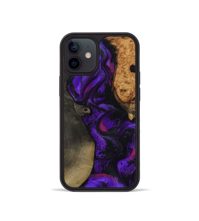 iPhone 12 mini Wood Phone Case - Massimo (Purple, 799227)