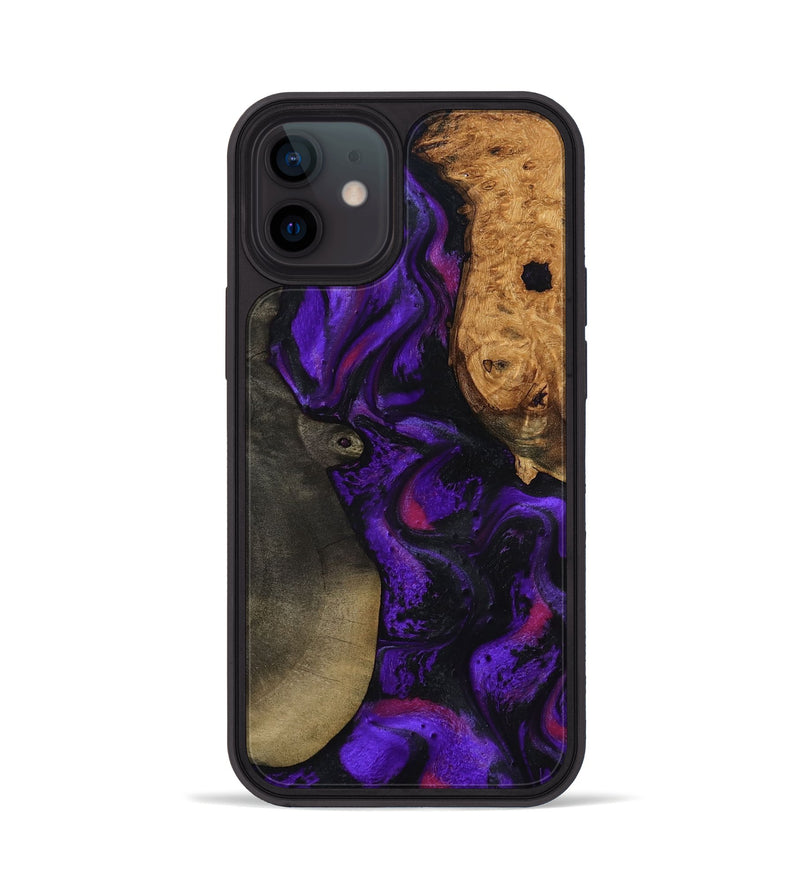 iPhone 12 Wood Phone Case - Massimo (Purple, 799227)