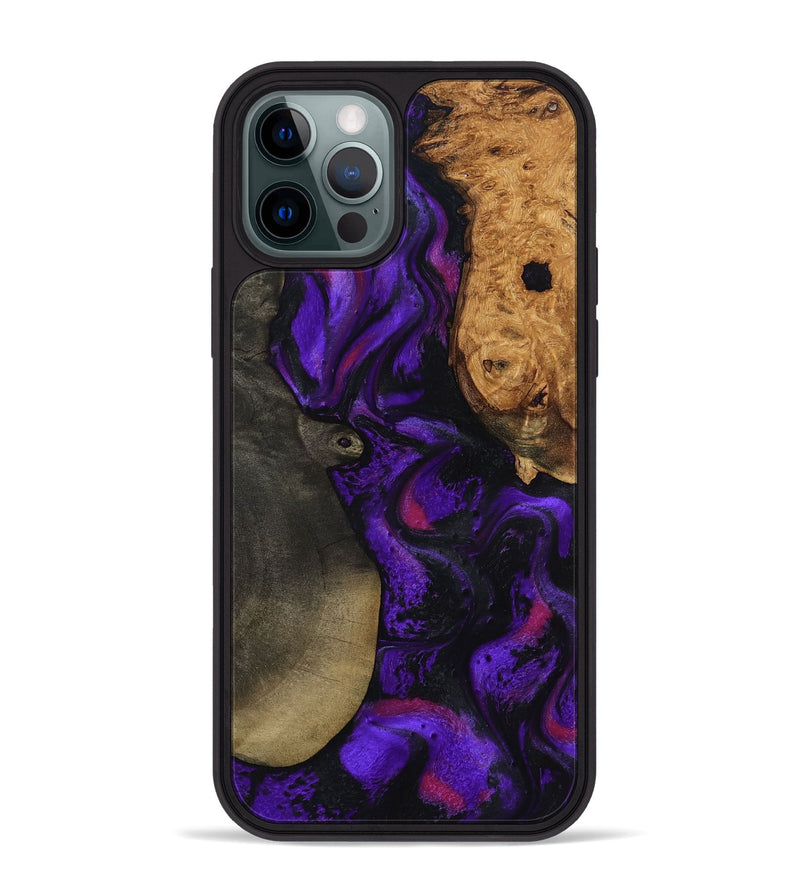 iPhone 12 Pro Max Wood Phone Case - Massimo (Purple, 799227)