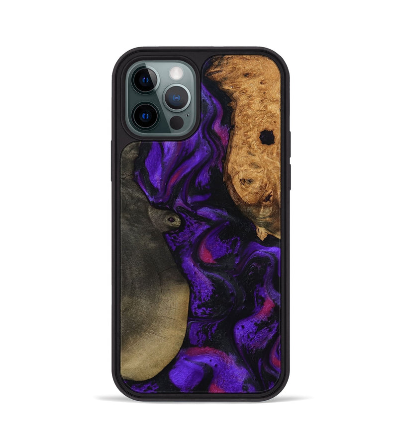 iPhone 12 Pro Wood Phone Case - Massimo (Purple, 799227)