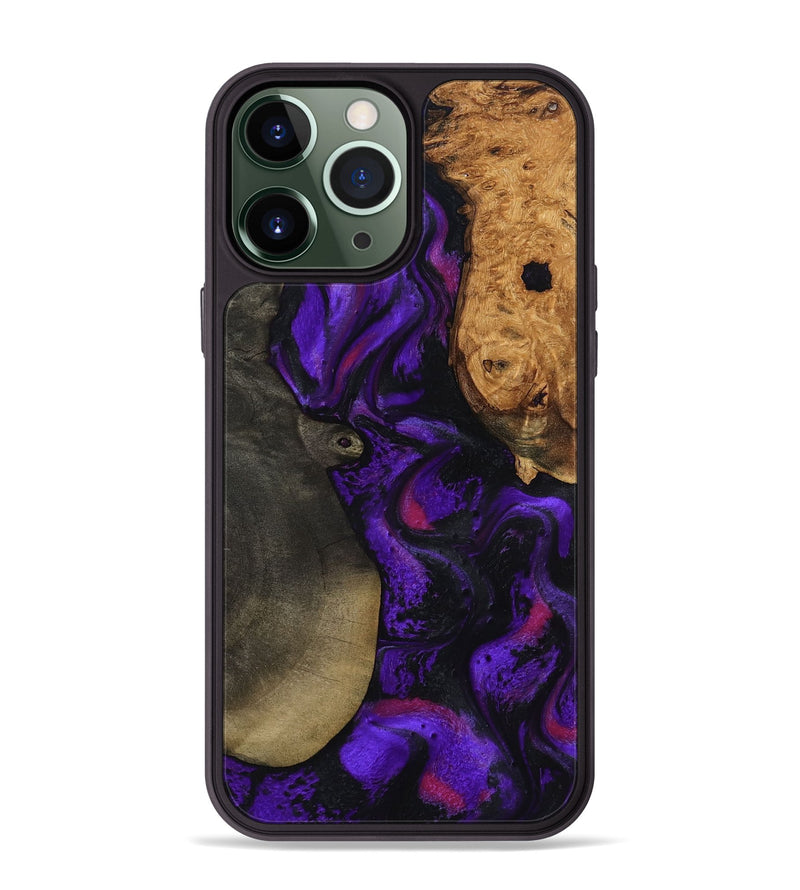 iPhone 13 Pro Max Wood Phone Case - Massimo (Purple, 799227)