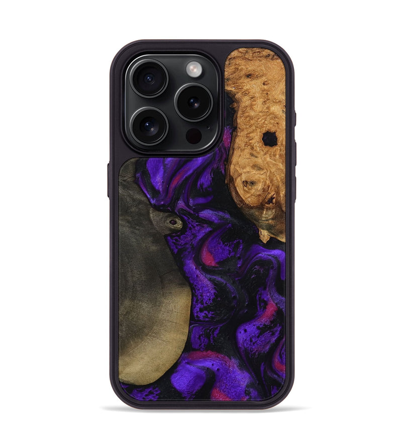 iPhone 15 Pro Wood Phone Case - Massimo (Purple, 799227)