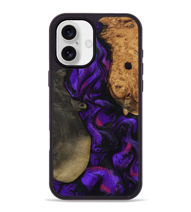 iPhone 16 Plus Wood Phone Case - Massimo (Purple, 799227)
