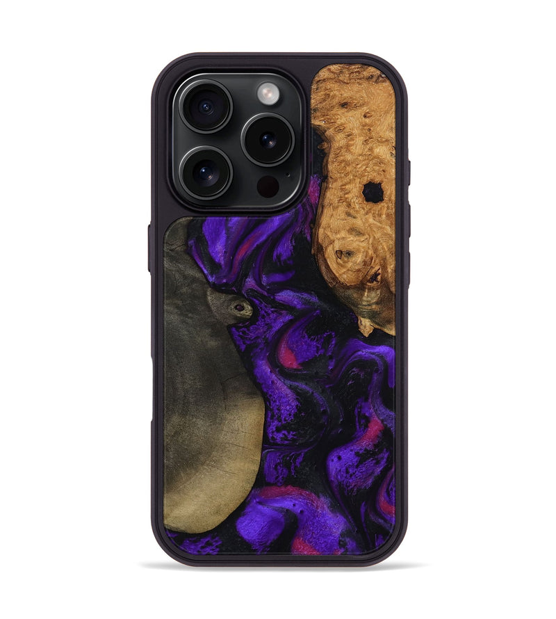 iPhone 16 Pro Wood Phone Case - Massimo (Purple, 799227)