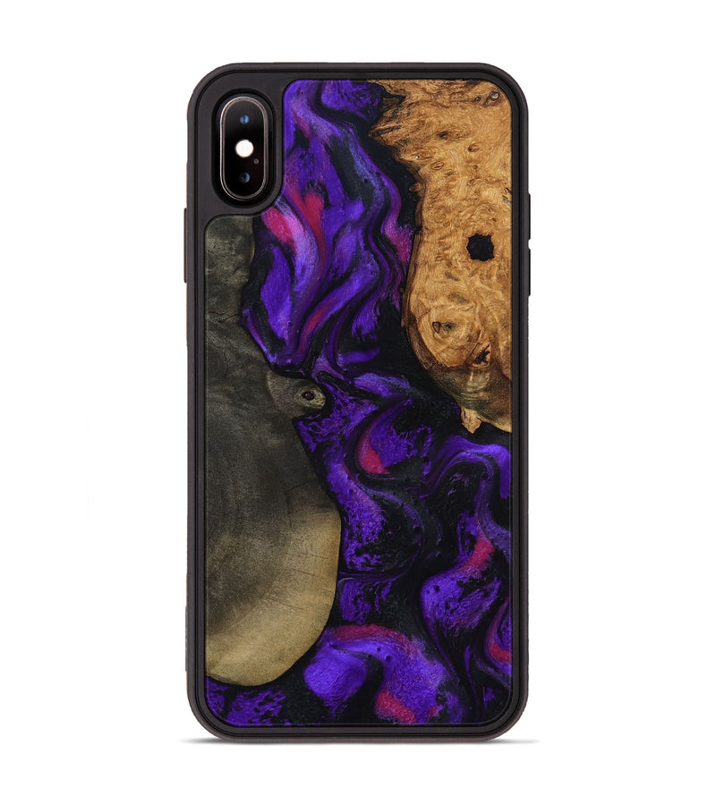 iPhone Xs Max Wood Phone Case - Massimo (Purple, 799227)