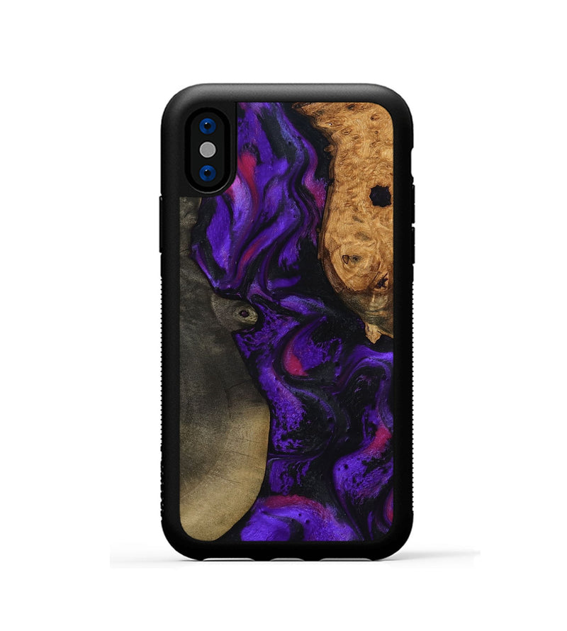 iPhone Xs Wood Phone Case - Massimo (Purple, 799227)