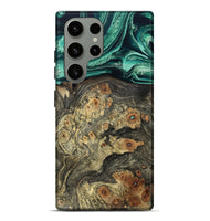 Galaxy S23 Ultra Wood Live Edge Phone Case - Edna (Green, 799233)