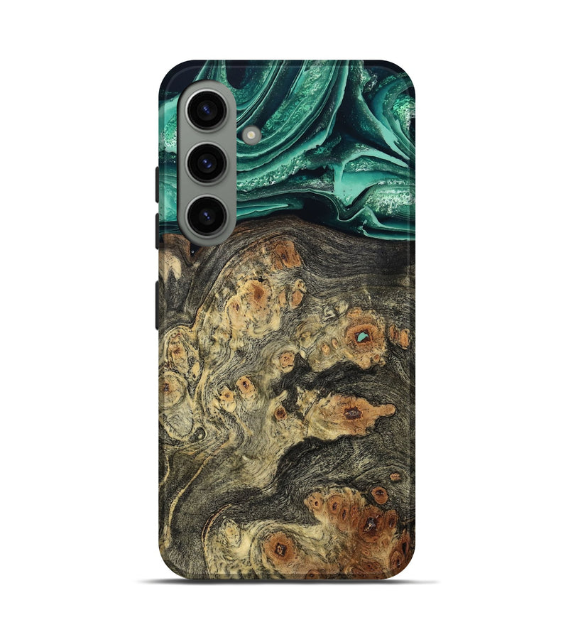 Galaxy S24 Wood Live Edge Phone Case - Edna (Green, 799233)