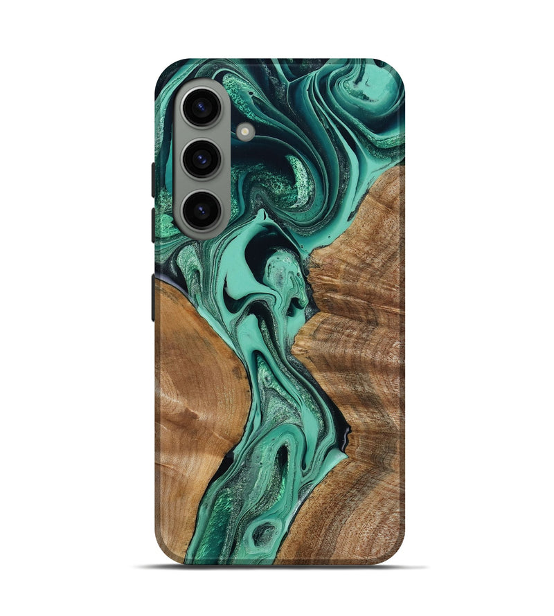 Galaxy S24 Wood Live Edge Phone Case - Larkin (Green, 799234)