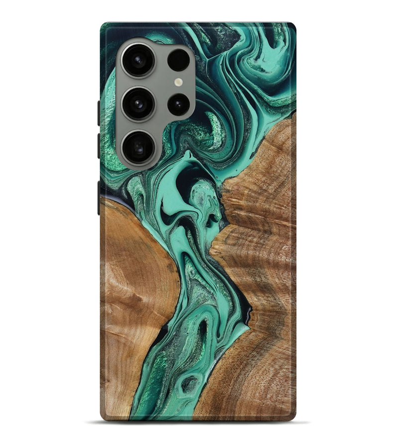 Galaxy S24 Ultra Wood Live Edge Phone Case - Larkin (Green, 799234)