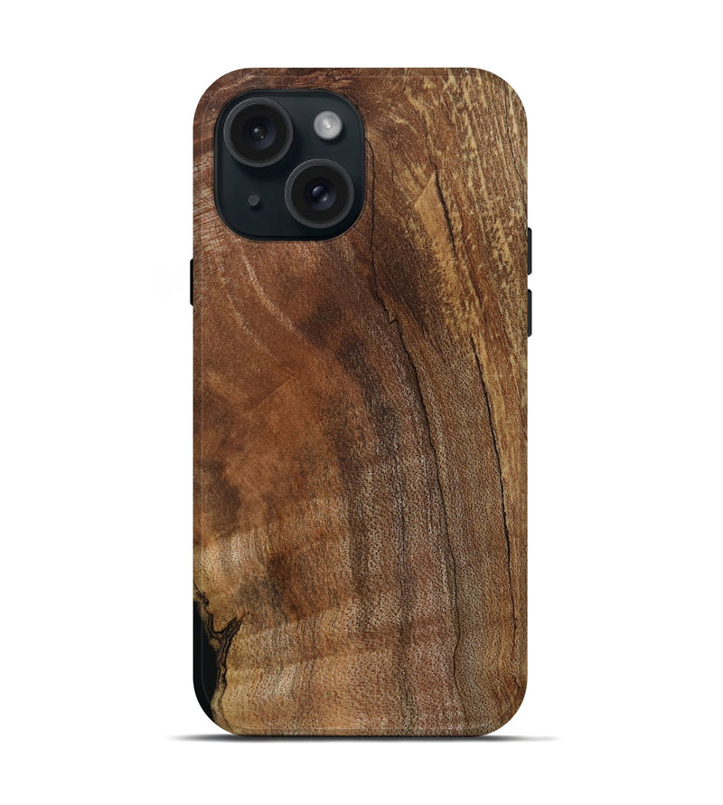 iPhone 15 Wood Live Edge Phone Case - Julie (Wood Burl, 799236)
