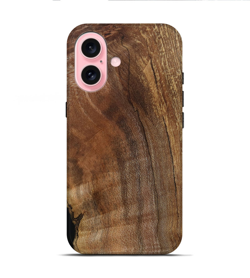 iPhone 16 Wood Live Edge Phone Case - Julie (Wood Burl, 799236)