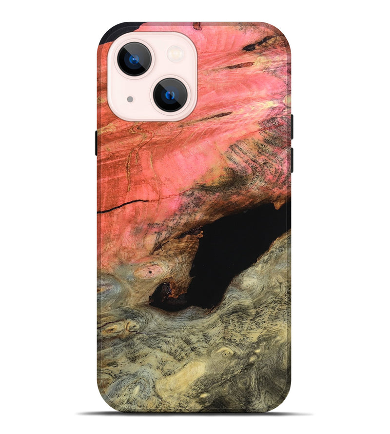 iPhone 14 Plus Wood Live Edge Phone Case - Malvina (Wood Burl, 799237)