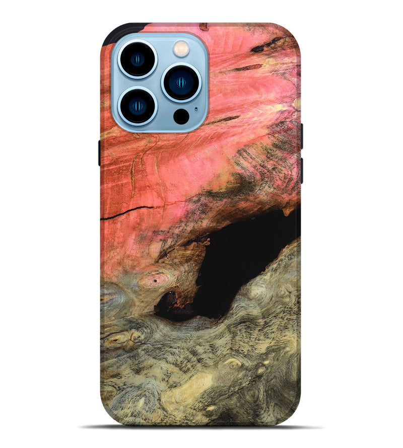 iPhone 14 Pro Max Wood Live Edge Phone Case - Malvina (Wood Burl, 799237)