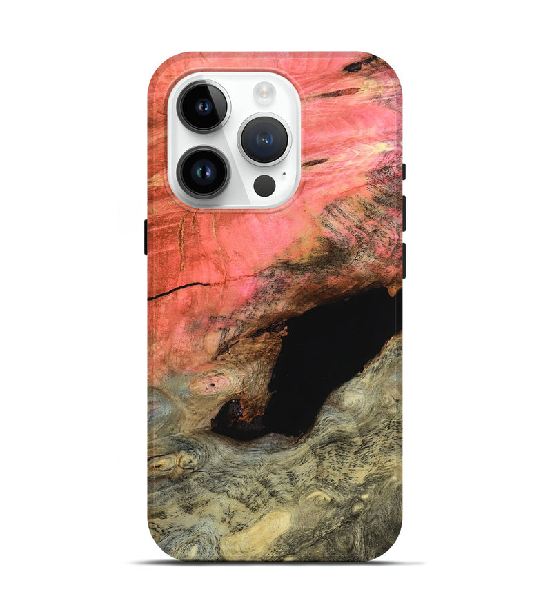 iPhone 15 Pro Wood Live Edge Phone Case - Malvina (Wood Burl, 799237)