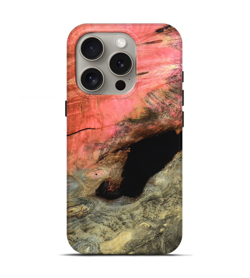 iPhone 16 Pro Wood Live Edge Phone Case - Malvina (Wood Burl, 799237)