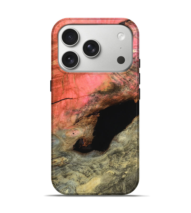 iPhone 17 Pro Wood Live Edge Phone Case - Malvina (Wood Burl, 799237)