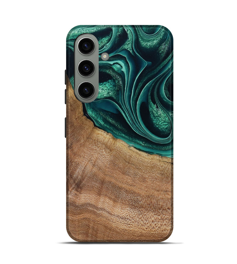 Galaxy S24 Wood Live Edge Phone Case - Clay (Green, 799239)