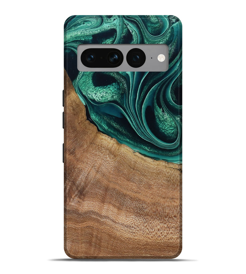 Pixel 7 Pro Wood Live Edge Phone Case - Clay (Green, 799239)