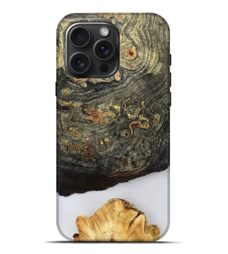 iPhone 16 Pro Max Wood Live Edge Phone Case - Kenzo (Clear, 799250)