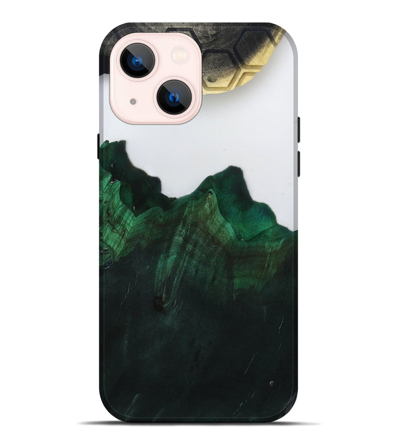 iPhone 14 Plus Wood Live Edge Phone Case - Jeffery (Clear, 799252)