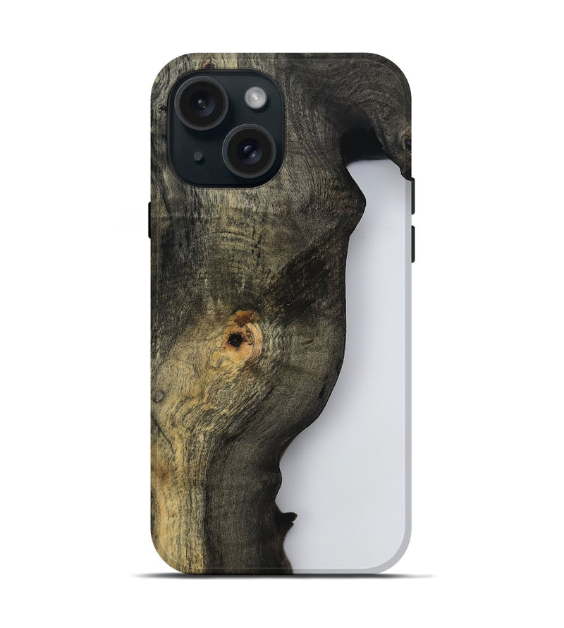 iPhone 15 Wood Live Edge Phone Case - Adrian (Clear, 799254)