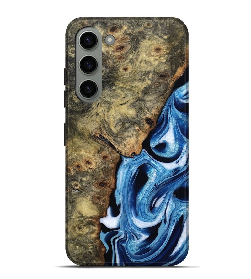 Galaxy S23 Plus Wood Live Edge Phone Case - Syreeta (Blue, 799256)