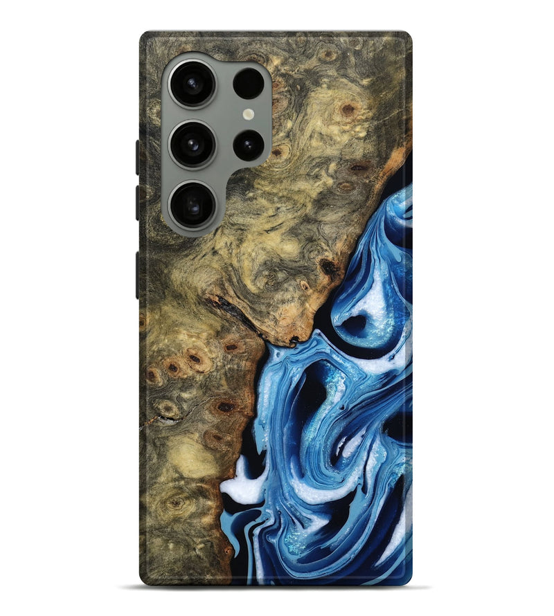 Galaxy S24 Ultra Wood Live Edge Phone Case - Syreeta (Blue, 799256)