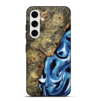 Galaxy S25 Plus Wood Live Edge Phone Case - Syreeta (Blue, 799256)