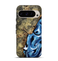 Pixel 9 Wood Live Edge Phone Case - Syreeta (Blue, 799256)