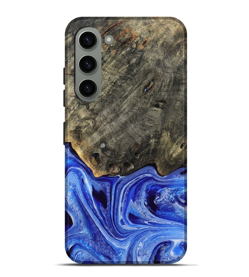 Galaxy S23 Plus Wood Live Edge Phone Case - Keshia (Blue, 799258)