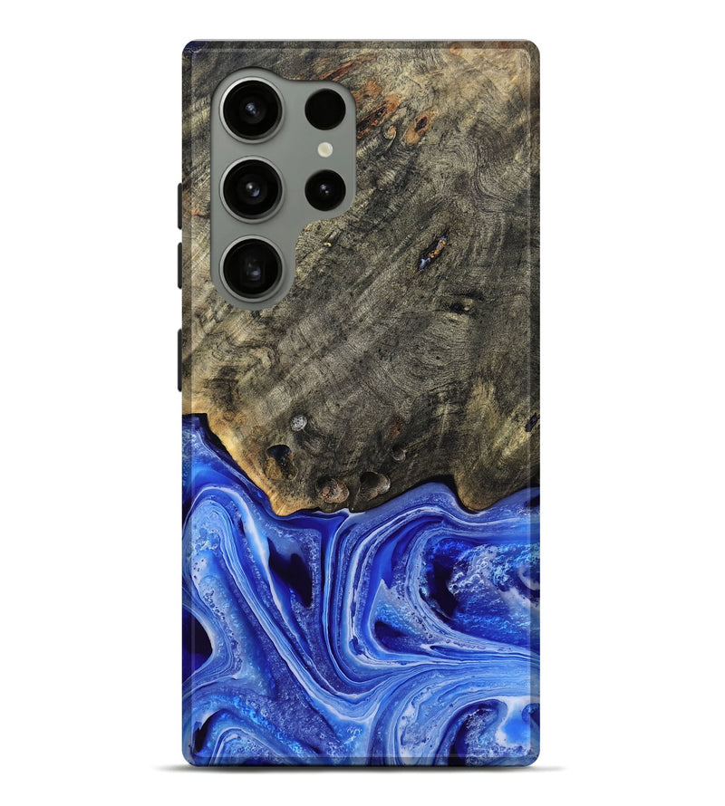 Galaxy S24 Ultra Wood Live Edge Phone Case - Keshia (Blue, 799258)