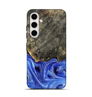 Galaxy S25 Wood Live Edge Phone Case - Keshia (Blue, 799258)