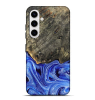 Galaxy S25 Plus Wood Live Edge Phone Case - Keshia (Blue, 799258)