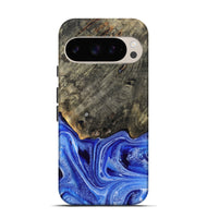 Pixel 9 Pro Wood Live Edge Phone Case - Keshia (Blue, 799258)