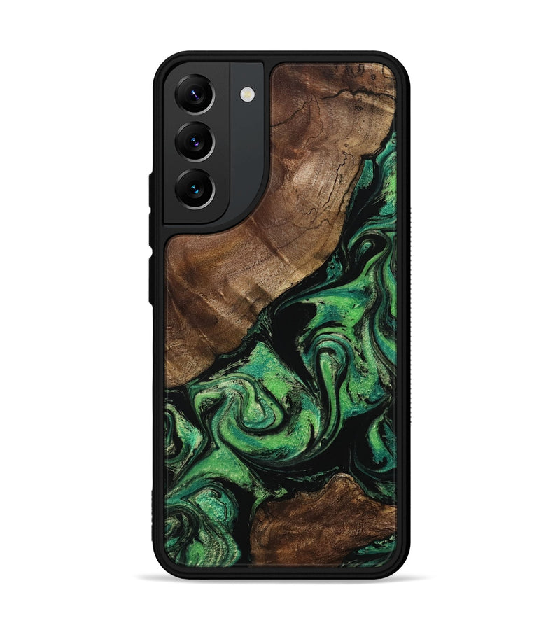 Galaxy S22 Plus Wood Phone Case - Dian (Green, 799260)