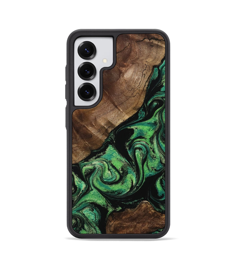 Galaxy S25 Wood Phone Case - Dian (Green, 799260)