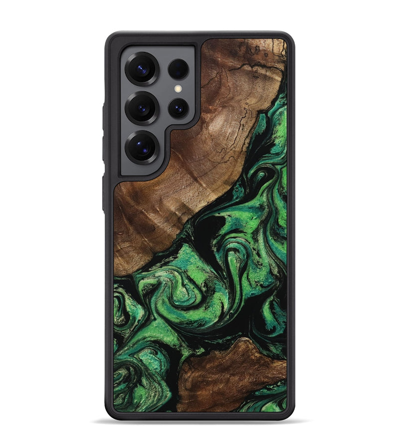 Galaxy S25 Ultra Wood Phone Case - Dian (Green, 799260)