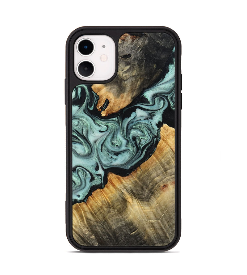 iPhone 11 Wood Phone Case - Jakob (Green, 799262)