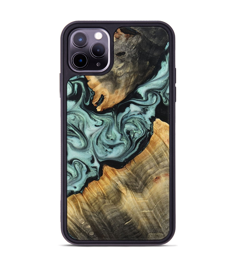 iPhone 11 Pro Max Wood Phone Case - Jakob (Green, 799262)